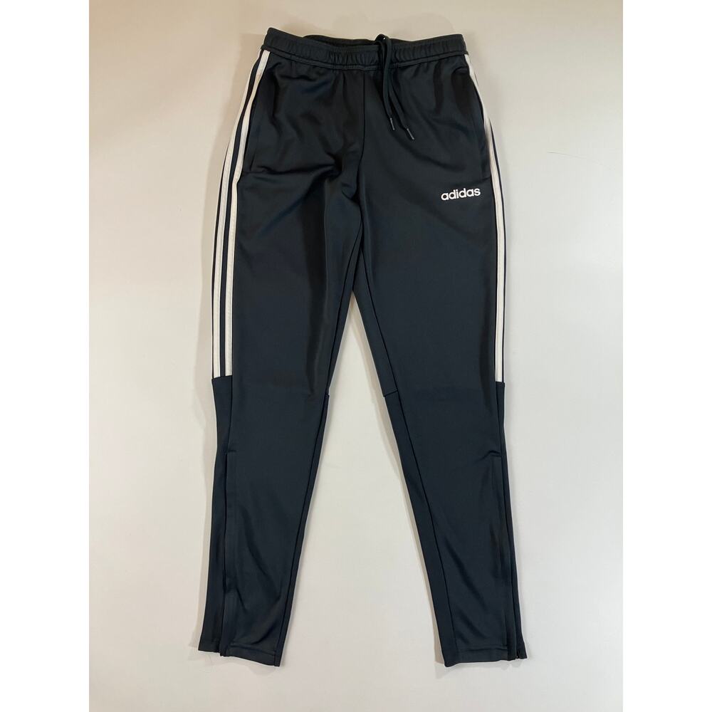 Adidas Sereno 19 Men's S Heather Charcoal 3 Stripe Training Track Pants FM7578